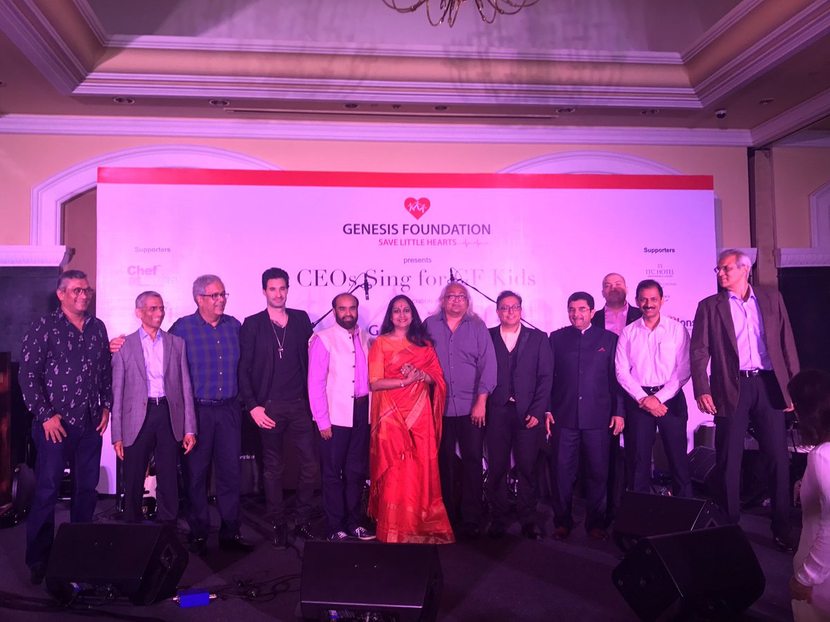 kritimakhija's tweet photo. #GF #superheroes don't have capes but have a giving heart &amp; sing 2 raise funds 2 #SaveLittleHearts 
3 cheers @vaidyanathan19 @dennistarapore https://t.co/471MopSHj5
