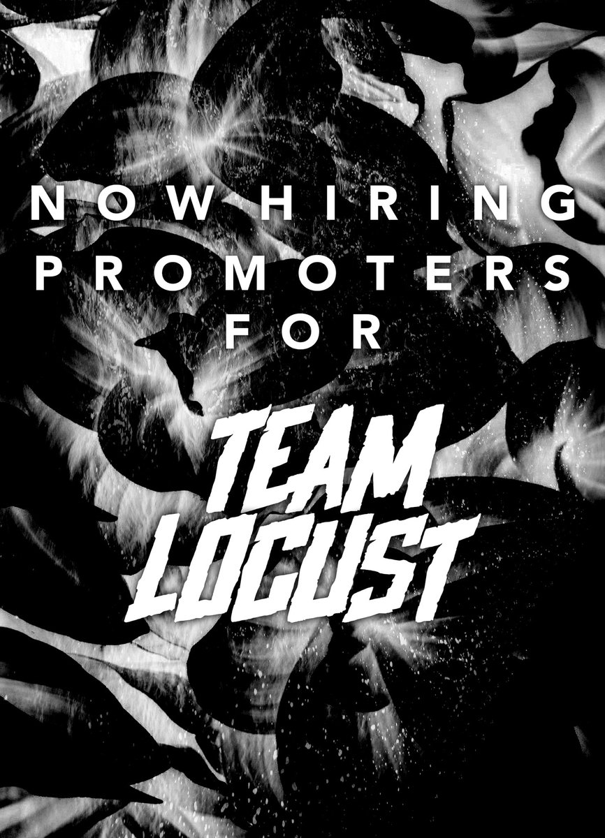 MICARImusic's tweet photo. Hiring promoters to join #TEAMLOCUST get paid to party 💰 LETS MAKE MOVES 💪🏻 https://t.co/FvFYLeahHW