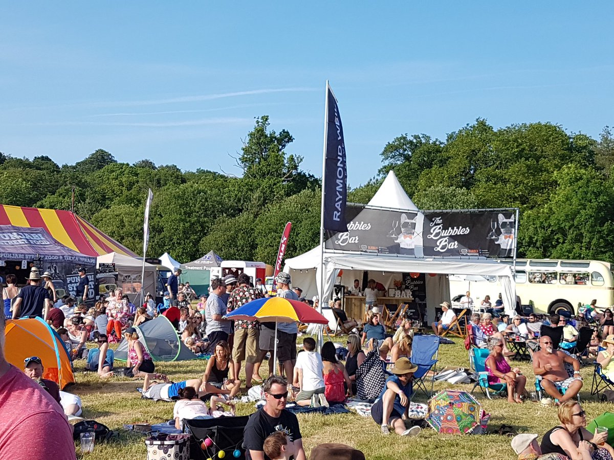 CrowboroughFest's tweet image. Looks like @foodrockssouth have organised the most important thing for @JoyFestivals - the weather. 
A lot of happy people here.