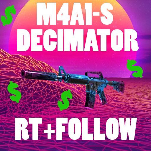 FossyGFX's tweet image. ★M4 Decimator #CSGOGIVEAWAY★

• FOLLOW ME &amp;amp; @GoTradesCSGO 
• RT + LIKE!
• VISIT fossycodes.me 

WINNER IN 24H!🤗🔥