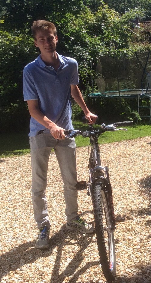 <a href="/PriestlandsSch/">Priestlands School</a> student receives a renovated Claud Butler bike from NFBP to get to school &amp; Forest rides, kindly donated by <a href="/Cyclexhythe/">3c Cyclexperience</a>