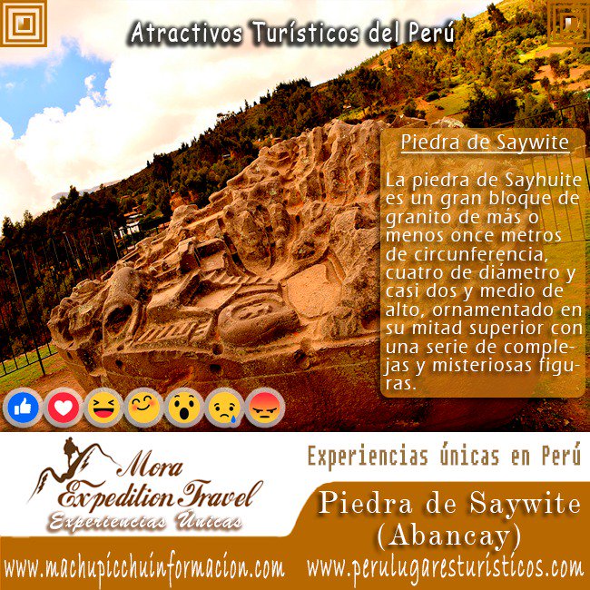 Machupicchu7W's tweet photo. Orgullosos de ser PERUANO
La Piedra de Saywite - Abancay
https://t.co/mDOloJJjKu
#Cusco #ViajesCusco #Travel #MachuPicchu #Turismo #Saywite https://t.co/WQcr2DJsEG