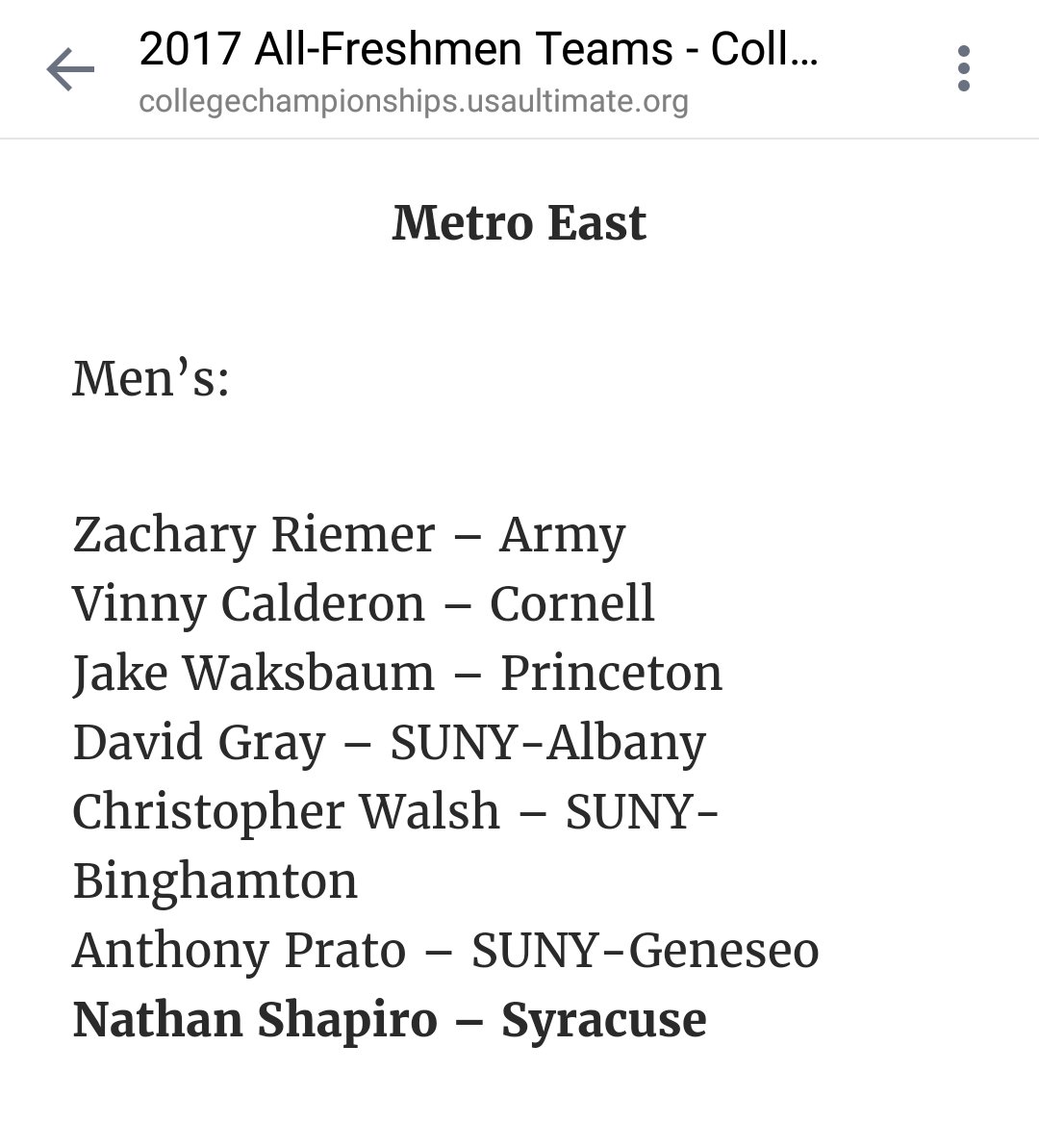 Awesome year for scam in the college awards! Congrats @M1K3W00DS <a href="/E91Russo/">Eric Russo</a> <a href="/steezyfreezy/">Peter-John Ferrebee</a> @CYPHxGOD all region! &amp; <a href="/D_scorpking/">David Gray</a> all freshman!