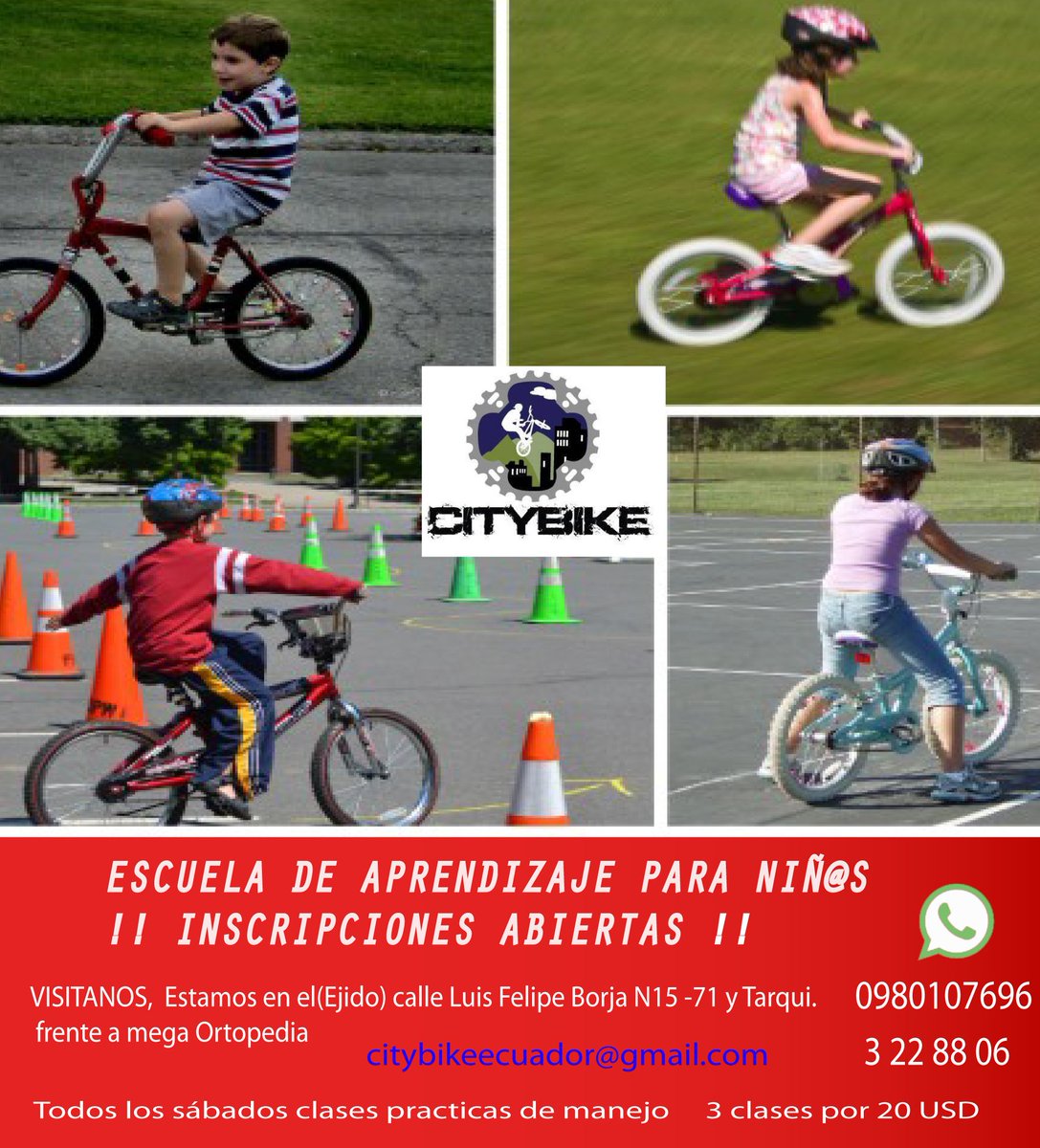 BikeEcuador's tweet photo. Se viene la escuela de aprendizaje para niñ@s  inscribete ya !! https://t.co/mJtU1dTyTp