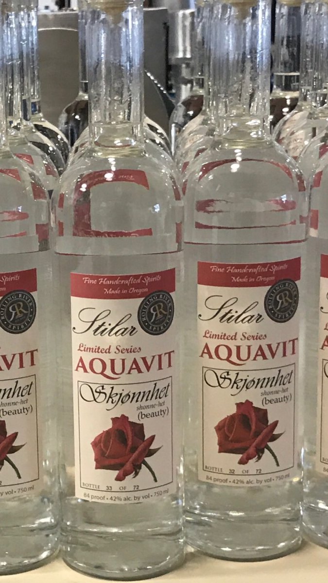 It wouldn't be Midsummer in the Rose City without a rose/caraway/anise aquavit! 😀Introducing our limited series ,Skjønnhet! Available 6/23.