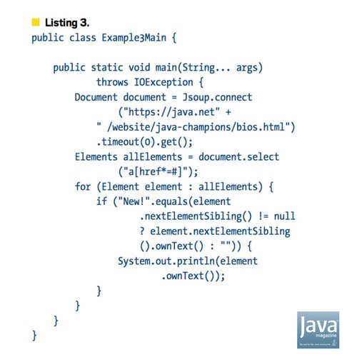 Oraclejavamag's tweet photo. Tutorial on jsoup, a #Java library for working with real-world #HTML. 
https://t.co/eNsfh3W5KC https://t.co/urJtcWZcif