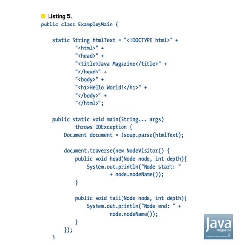 Oraclejavamag's tweet photo. Tutorial on jsoup, a #Java library for working with real-world #HTML. 
https://t.co/eNsfh3W5KC https://t.co/urJtcWZcif