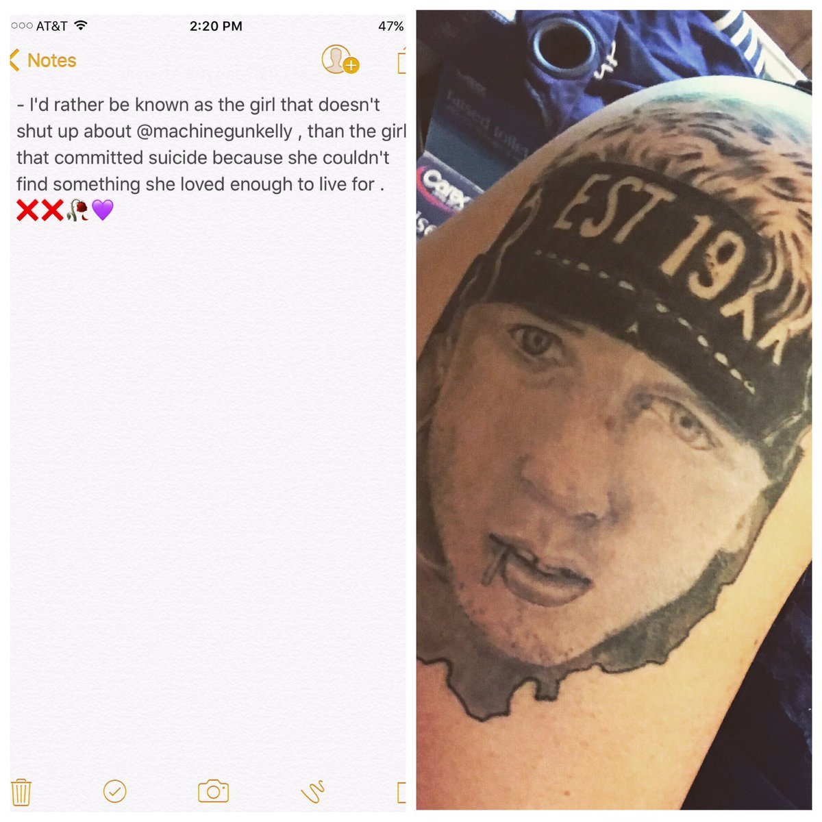 LacedUp_Jacki's tweet photo. Basically 💯❌❌🥀 @machinegunkelly @AshleighVeV @SlimGudz216 @rook419 @BeardOnTheBasil @djace216 @himstoned @DuBz216 https://t.co/kvlk06bEdr