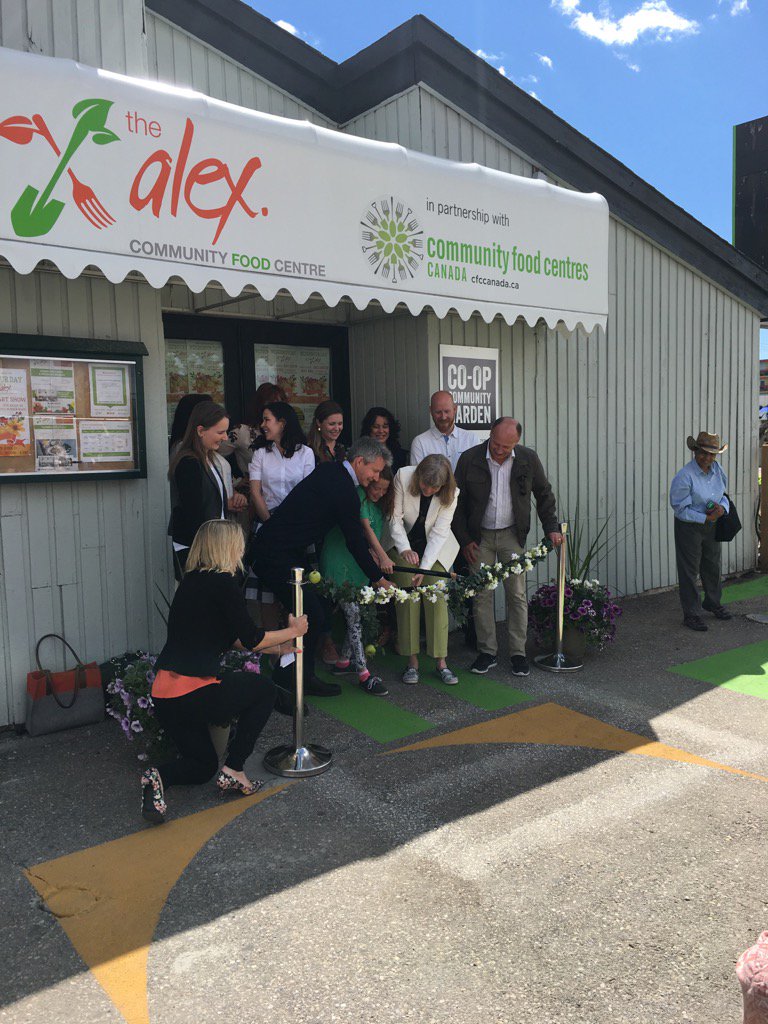 The Alex's Community Food Centre grand opening. Great food, healthy food and food education for the community.