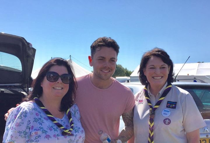 Great to see some of our scouts and leaders meeting <a href="/therealRayQuinn/">Ray Quinn</a> today at <a href="/WoodvaleRally/">Woodvale Rally</a>. Thanks for the photo 👍