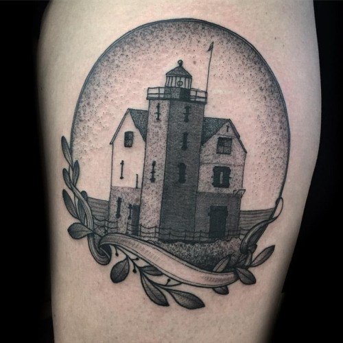 Tattooviral On Twitter Tattoo Inspiration 2017 Jacobsenart Michigan Light House Jacobsenart Darkagetattoo Https T Co 5wvqmzrryo
