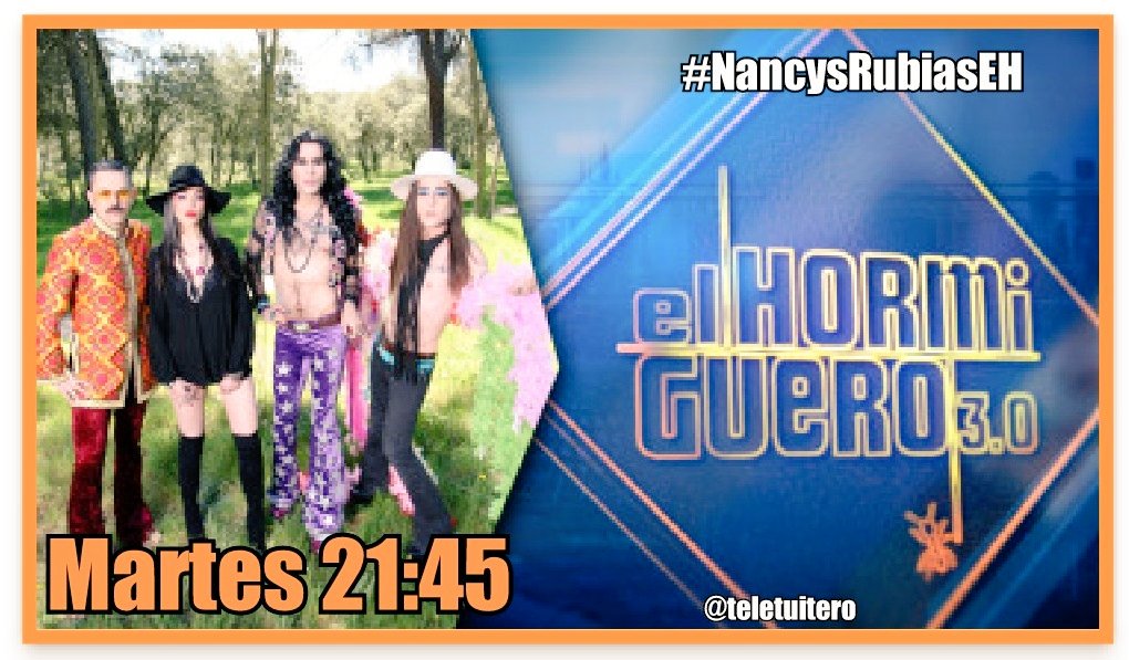 Las Nancys Rubias presentan su nuevo disco "Marcianos Ye-Yes" este martes en #ElHormiguero en Antena 3 #NancysRubiasEH #MarcianosEH