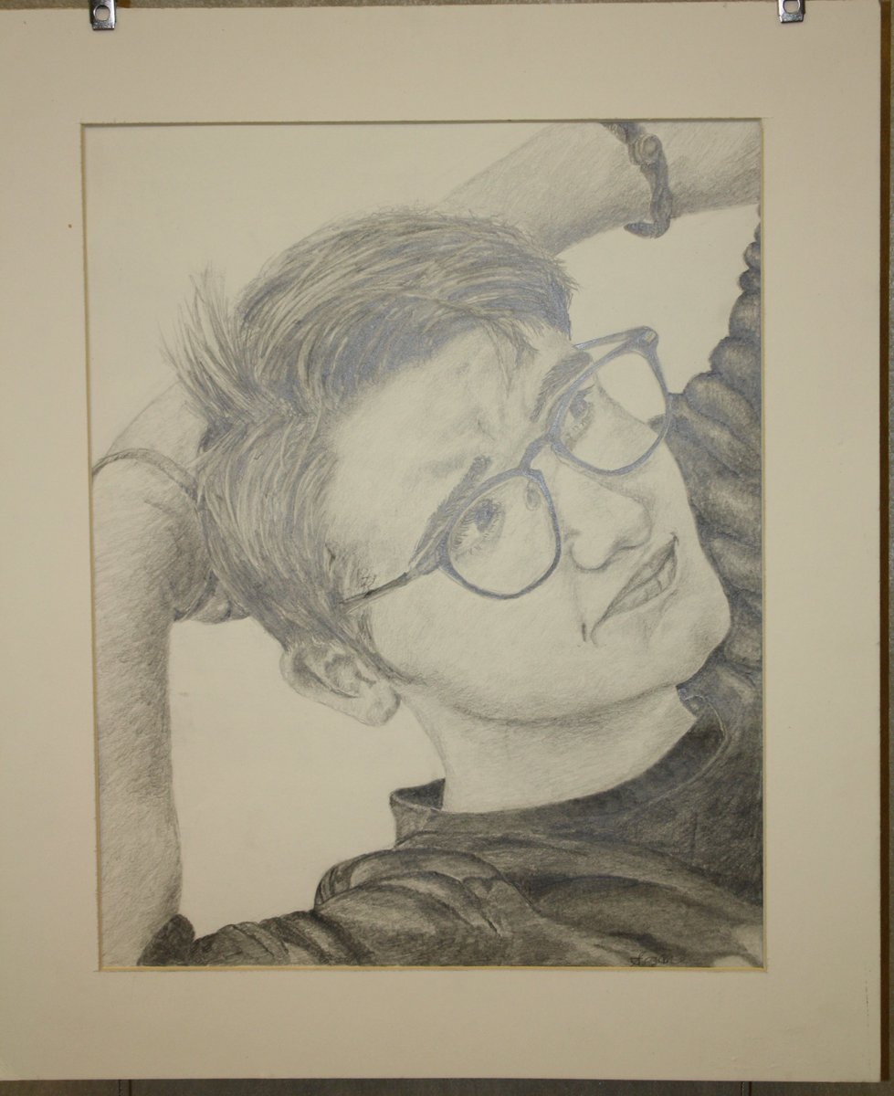 Student artwork is on display at the Stansberry Leadership Center including this piece from Lee’s Summit High School.