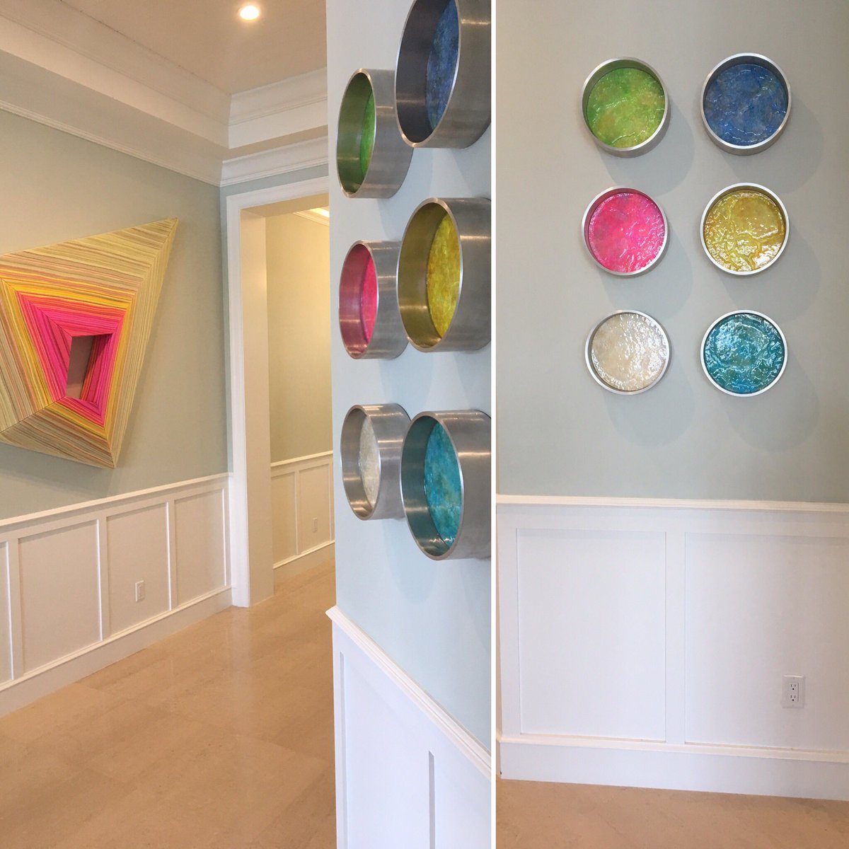 whitewall_art's tweet photo. @KX2art installed today ! Looking awesome across from #jenpack's work! https://t.co/knPqv3S9fg
