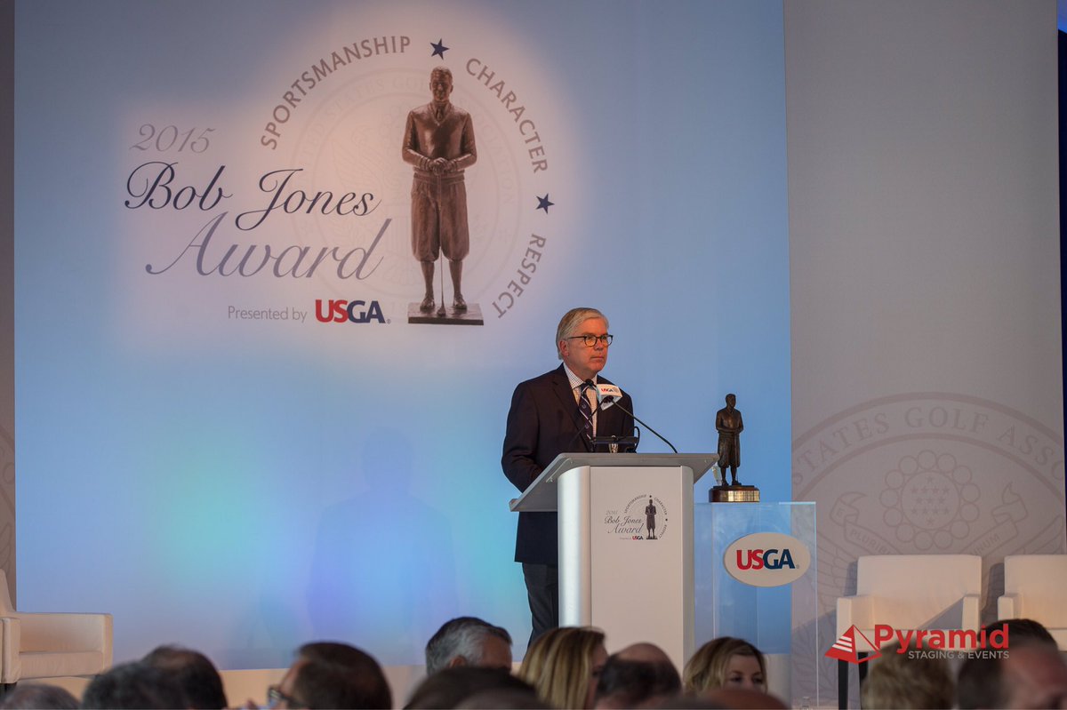 PyramidStaging's tweet photo. With the US Open this weekend, we look back at the work we did with the USGA for the Bob Jones Award ceremony at Chambers Bay⛳️ https://t.co/P4LaLdn6es