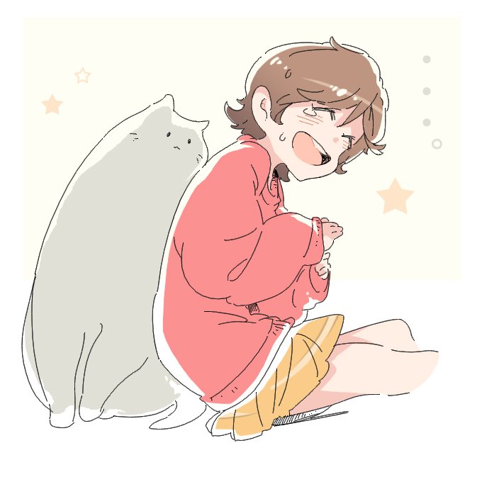 関係ないけど身体を擦り付けてくるでかい猫を描いたよ 