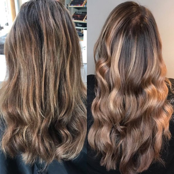 HOTHEADSHAIR's tweet photo. Balayage without chemicals @reesefitzhair #hotheadshairextensions #hotheadsextensions #ombre #balayage #hair #beforeandafter https://t.co/9SQBzf6V2A