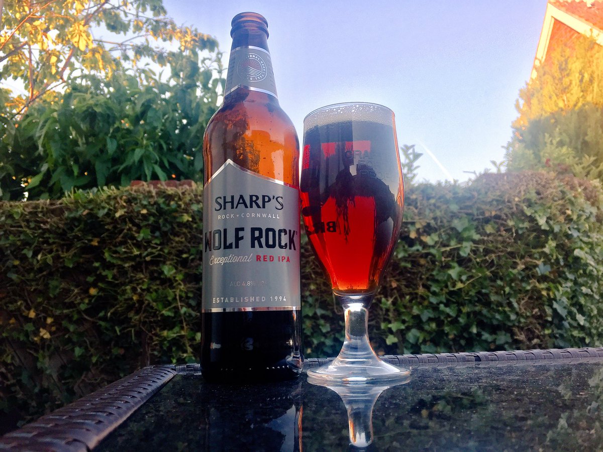 TheBeerChaps's tweet photo. Time for a #BeerChaps favourite, delicious Red IPA from @SharpsBrewery - any weather for us, but better in a  #heatwave ! #beer https://t.co/TuNX81jJhX