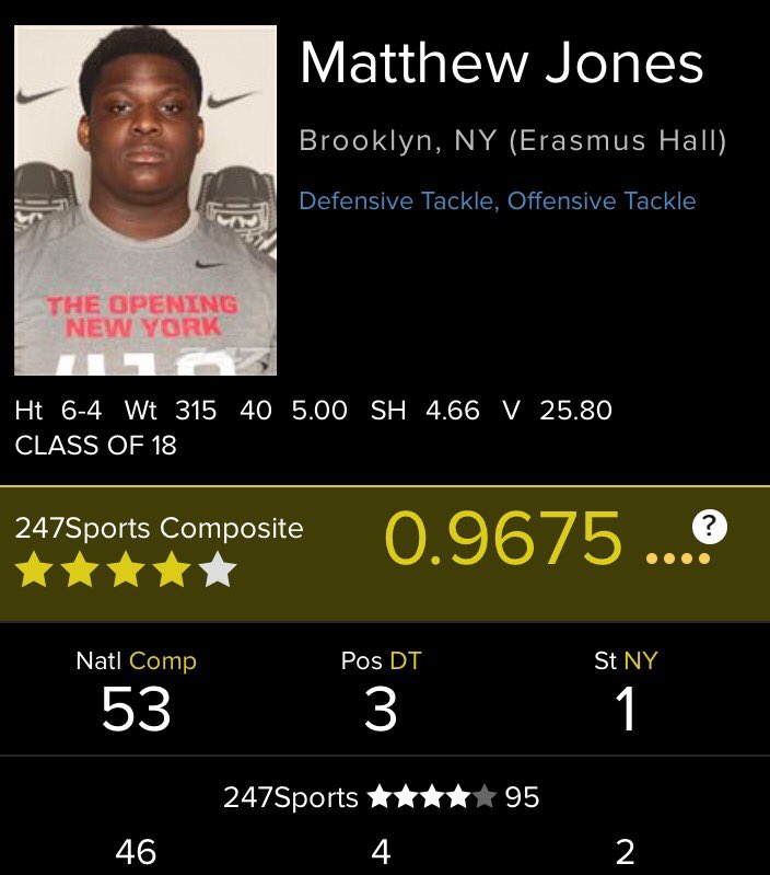 TheBuckeyeNut's tweet photo. BREAKING: Top NY Prospect Matt Jones Has Committed To Ohio State! https://t.co/yEm9CB8lGF