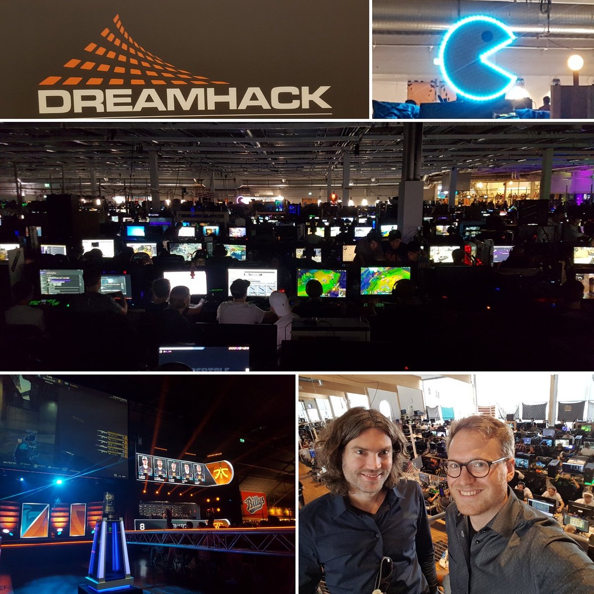 How many screens do you see at #Dreamhack Summer 2017? Go #fnatic #pacman #esports