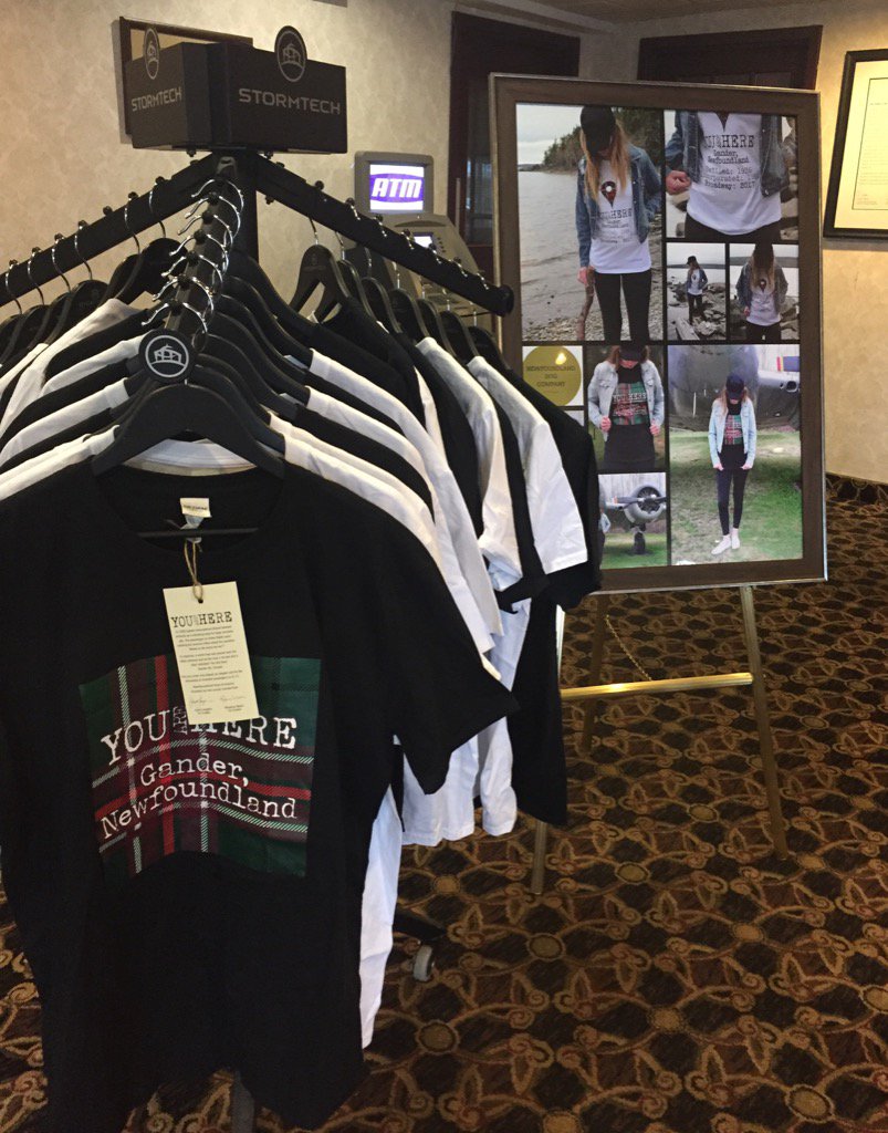 NLDogCompany's tweet image. Our pop-up shop is open at Sinbad's in #gander nightly, except Thursdays, from 5-7pm. #tshirts #shoplocal #tartan
