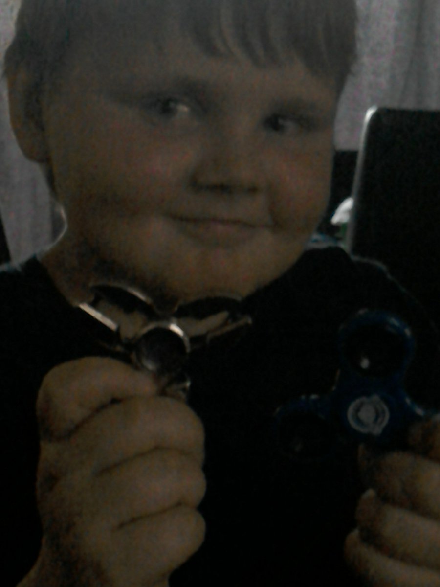 Deb4ever's tweet photo. @dantdm William received his Dan tdm fidget spinners today he is so happy. https://t.co/DkWQjSXgO7