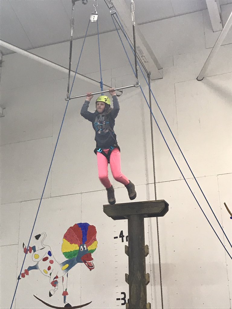 stthomasCEP's tweet photo. Having fun on the trapeze #lakegroup https://t.co/i9pcxI4qnE