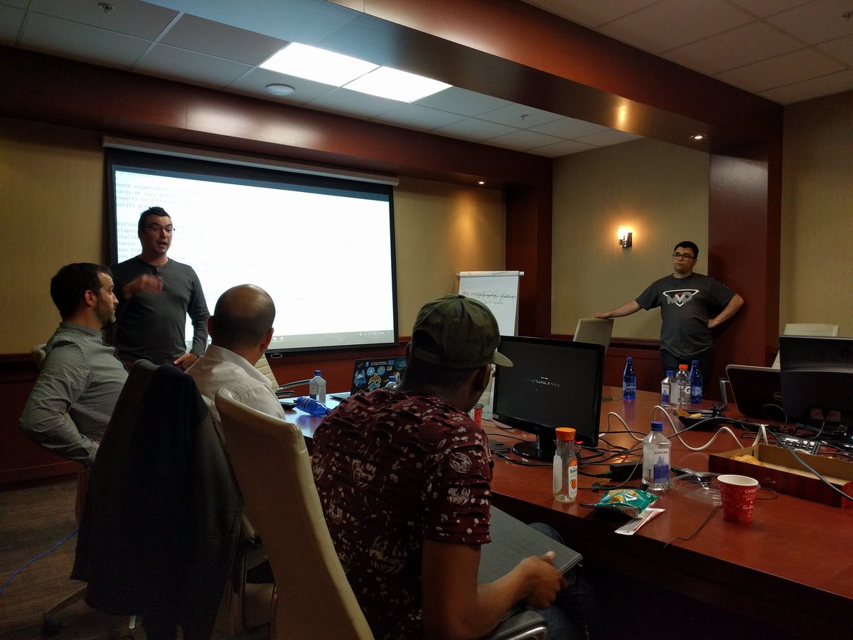 Tidjani_B's tweet photo. Closing of the Global DevOps bootcamp Quebec city edition. Thanks everyone for attending. #gdbc #gdevopsbc @Microsoft @COFOMOQuebec https://t.co/PrnJJ1TLYY