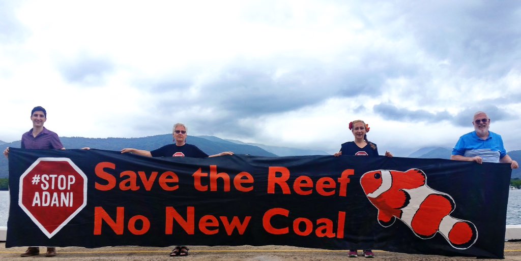StopAdaniCairns's tweet photo. This afternoon help #StopAdani &amp; #SavetheReef If you're in Cairns don't miss this opportunity to demand #ClimateAction #qldpol #auspol https://t.co/yonyGuA8yn