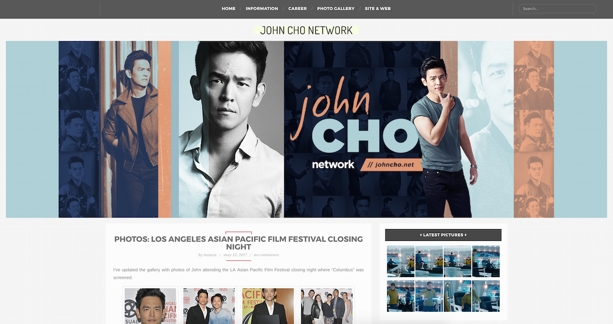 Site Update: Happy 45th Birthday John Cho + New Layout! 
