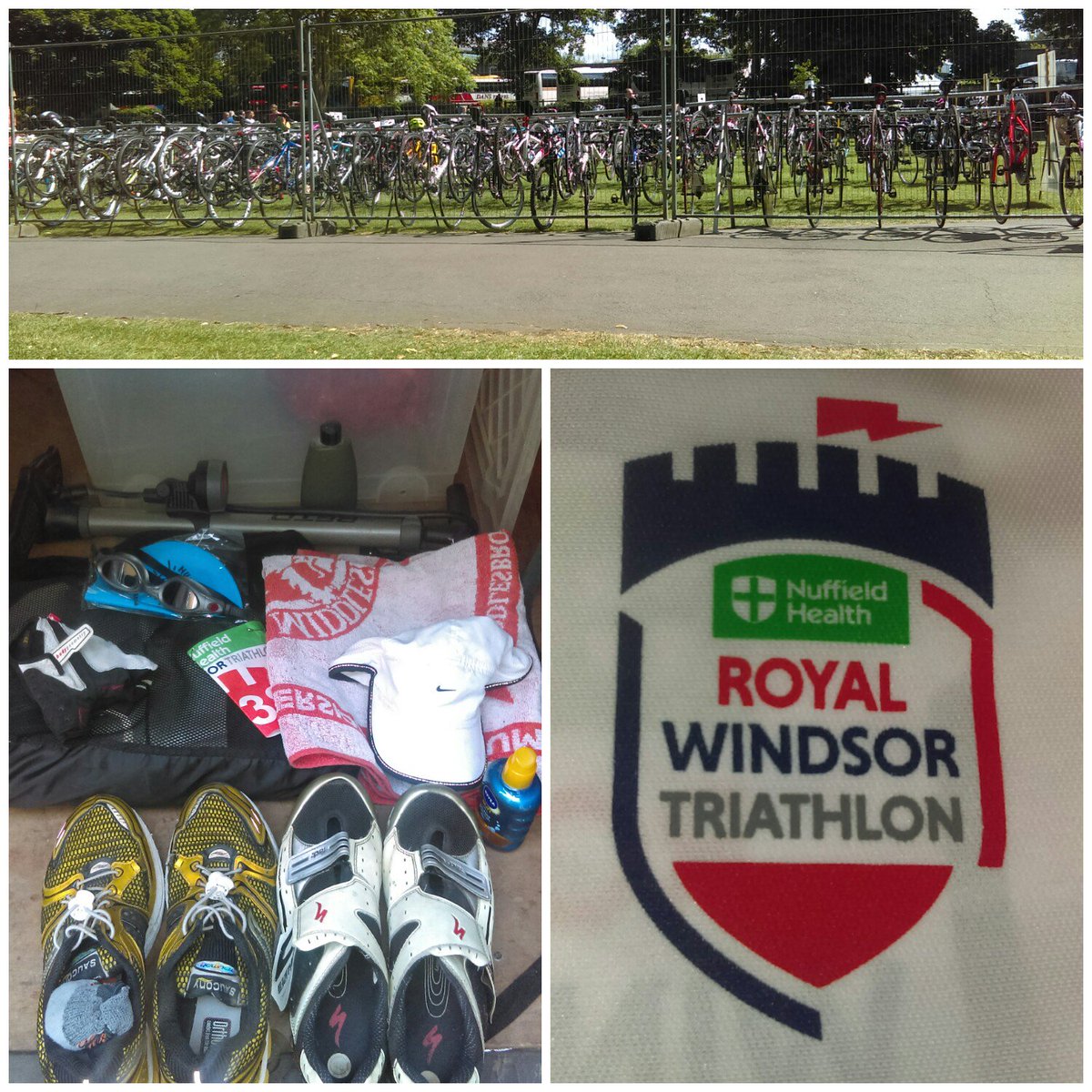 All packed for tomorrow's @HumanRaceEvents #WindsorTriathlon ... 6 years after hanging up my #tribars &amp; pointy helmet I'm back for more..