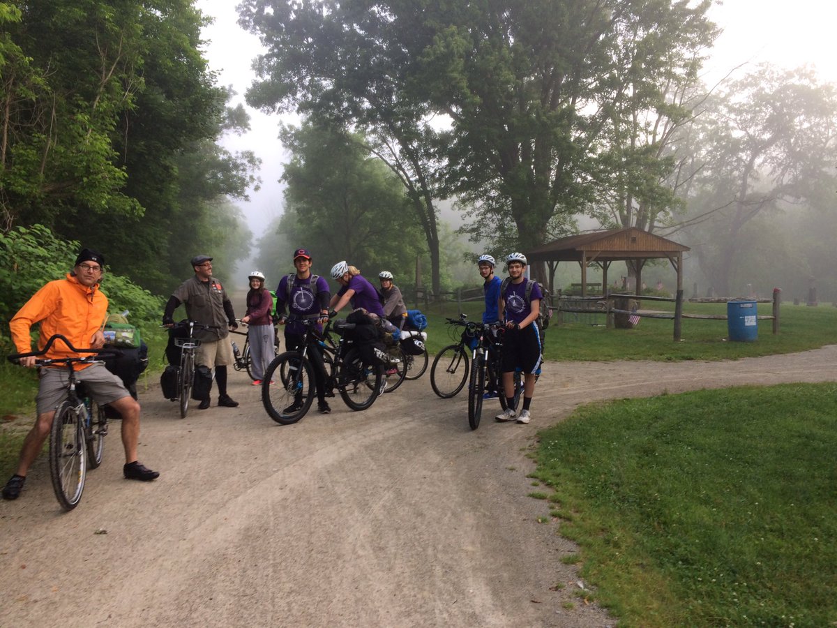 FuturePeopleTwo's tweet photo. The Future People lead Chicago high school students on 333 mile bike trip -Pittsburgh to D.C. via Great Allegheny Passage and C &amp; O Canal https://t.co/1FXKRcF7AP