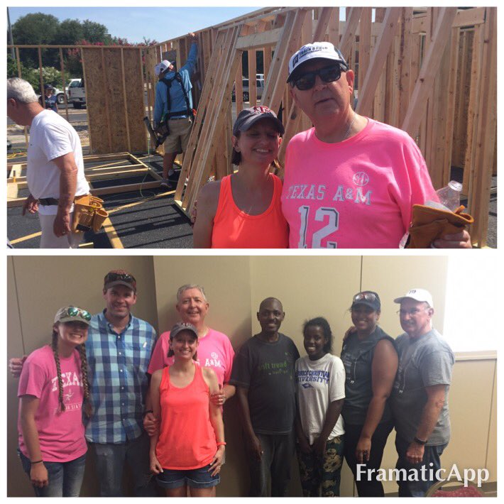 moak_barry's tweet photo. Dads & daughters build houses! Father's Day weekend. #HabitatforHumanity #FBCAbilene https://t.co/VC30l0UR2N