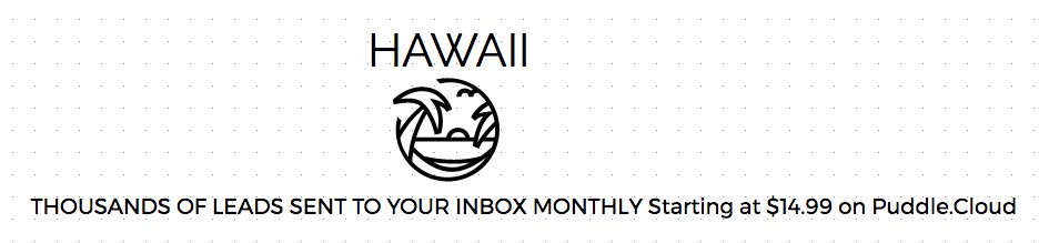 PuddleLeads's tweet photo. THOUSANDS OF EMAIL LEADS SENT TO YOUR INBOX MONTHLY ON https://t.co/FZFuq4p8mf #Hawaii #Honolulu #Maui #tech #technology #Marketing https://t.co/VQ57KZWMrs