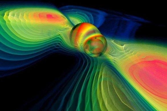 sciam's tweet photo. Black Holes, cosmic collisions and the rippling of spacetime—here's what you need to know: https://t.co/McTDbTvnxA (By @AstroKatie) https://t.co/JWwCgB0iXb