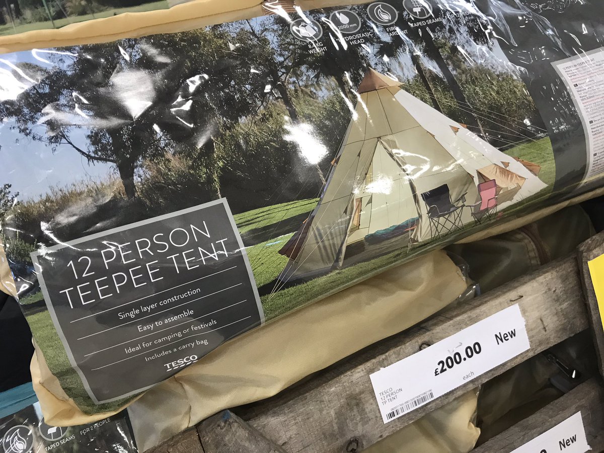 #Glastonbury2017 want to camp with ultimate style? then pop to @TeamGlastonBury to buy a teepee 🎪4 less than £17pp based on 12 sharing👇🏻