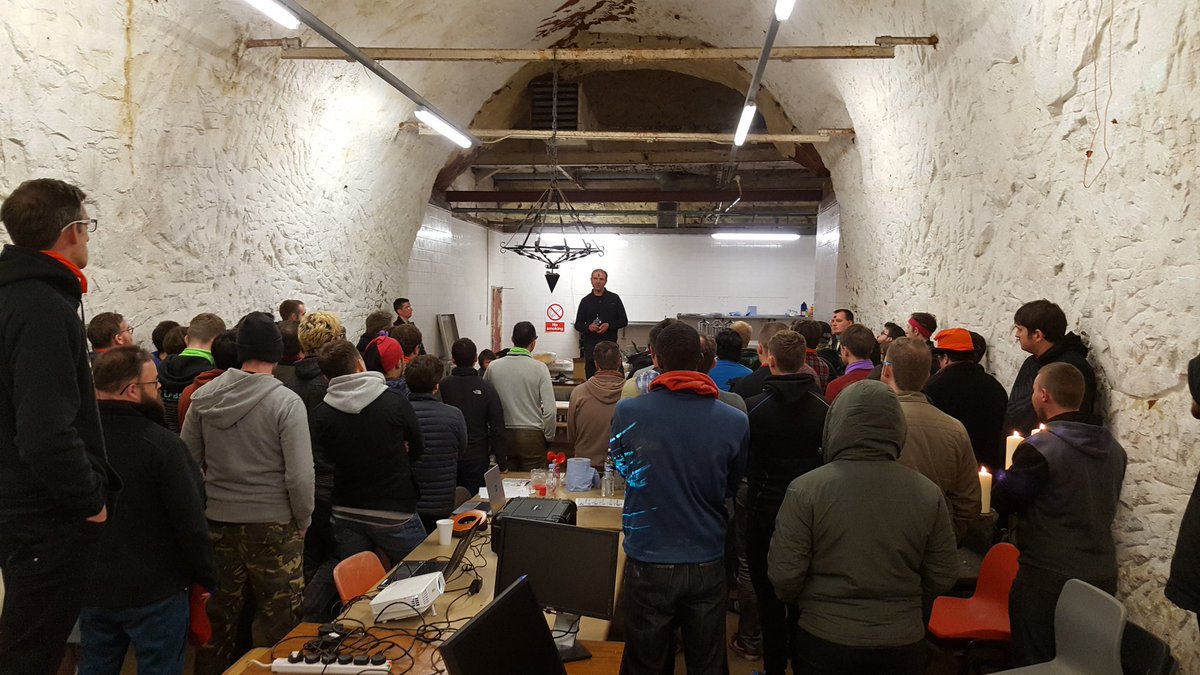 AlecRWaters's tweet photo. Many thanks to the awesome @DrakelowTunnels for hosting #HackFu2017 https://t.co/djgzQ4REPY