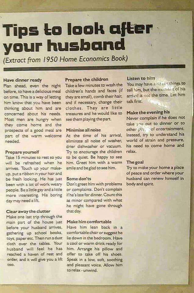 Females take note. It's time to get back to basics