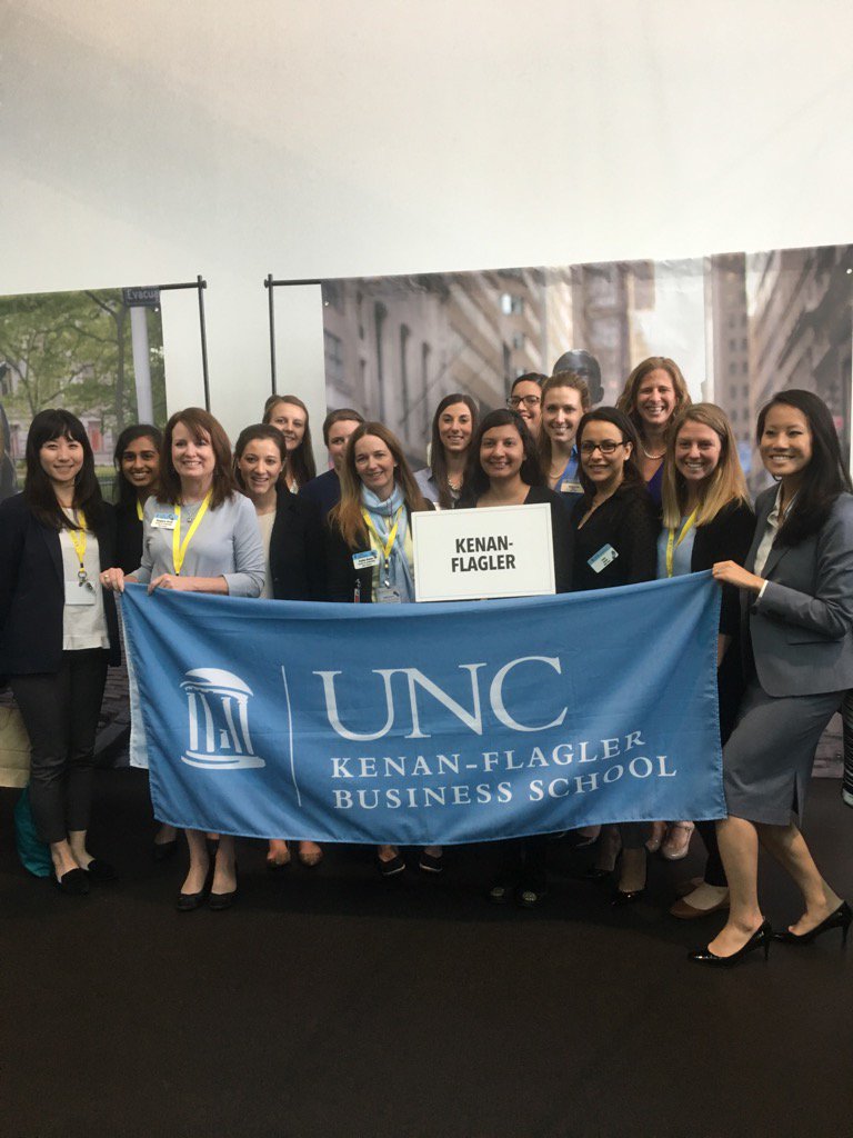 Back2BusinessNC's tweet photo. #uncmba UNC Kenan-Flagler women making an impression at the Forte MBA Women's Conference #fortepowerup https://t.co/DpJcFbkSQG