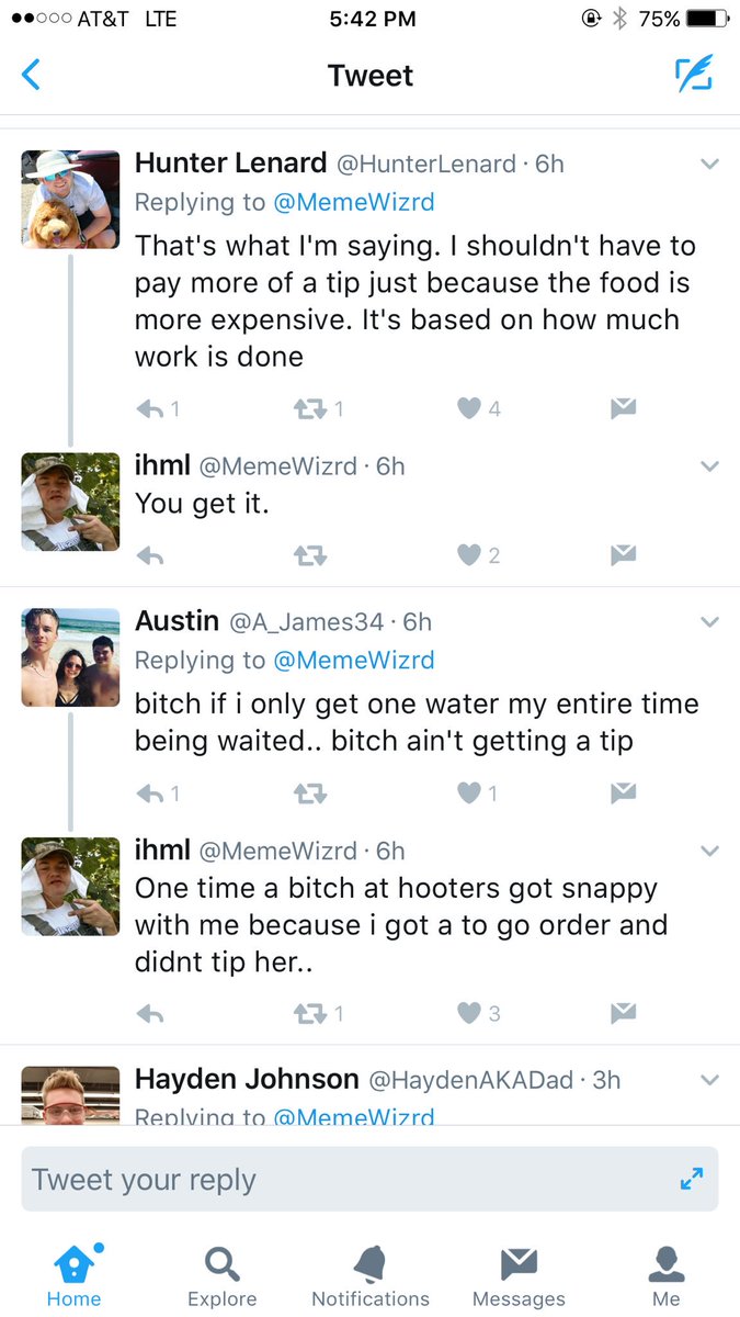 CarleighCurhmun's tweet photo. Another logical reason I await my college degree. #ServerNightmare https://t.co/QI2cXiZUWp