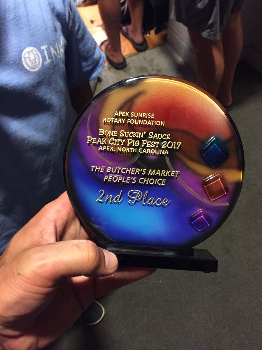 2nd Place at the Apex Peak City PigFest. Fun event and a great community. #KCBS