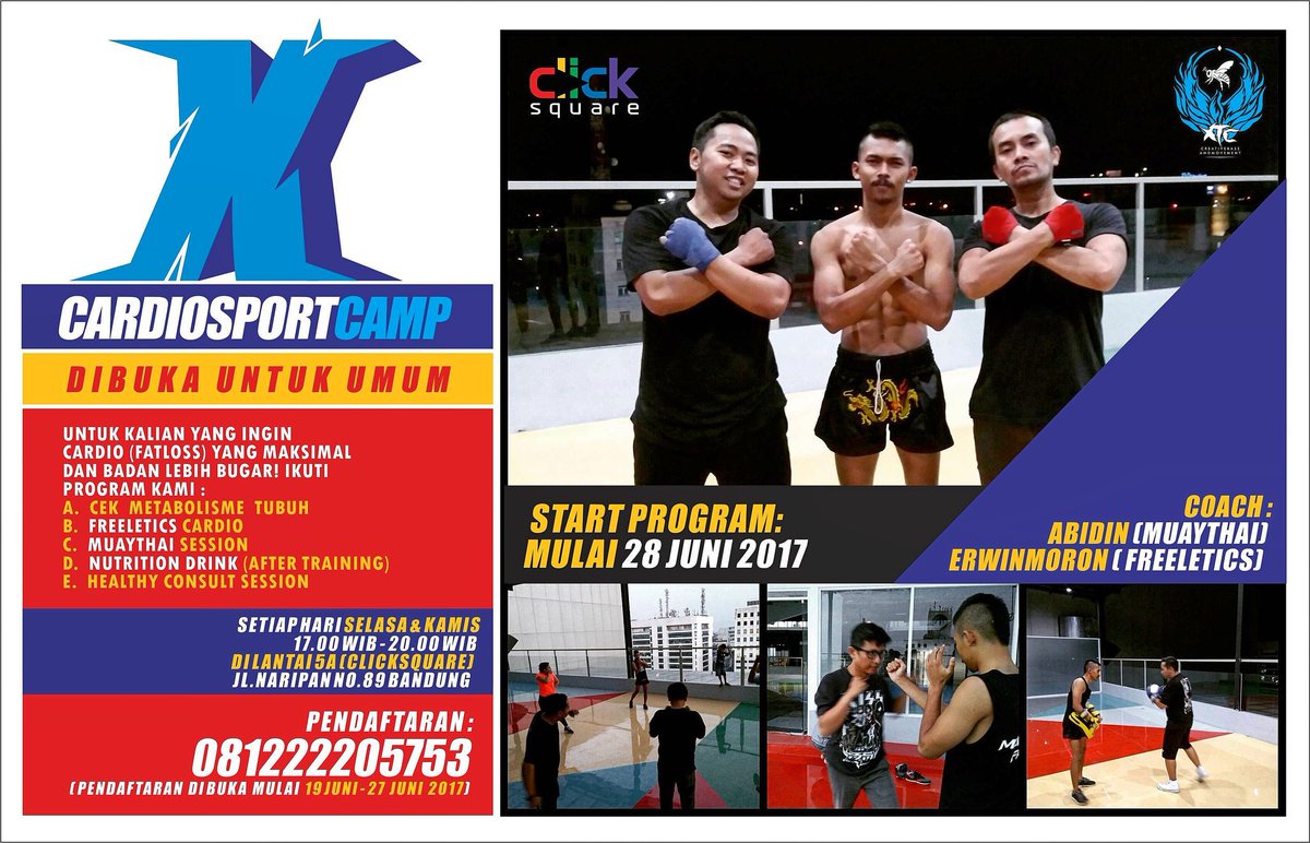 BUGAR BERSAMA <a href="/clicksquare_id/">Click Square</a> | Freeletics (with ERWINMORON) &amp; Muaythai (with ABIDIN) | daftarkan dari sekarang, 081222205753