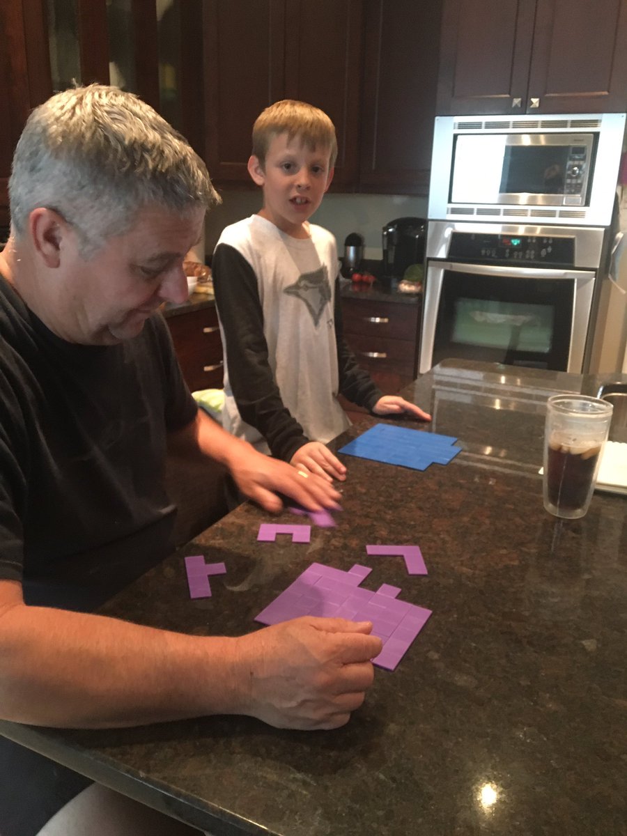 carrielyn_smith's tweet photo. I have enlisted family to help make the rectangle! @allisonkenny3 #Stumper #Frustrated #SpatialReasoning #TheWeekendIsntOverYet https://t.co/zUdUXCW8ck