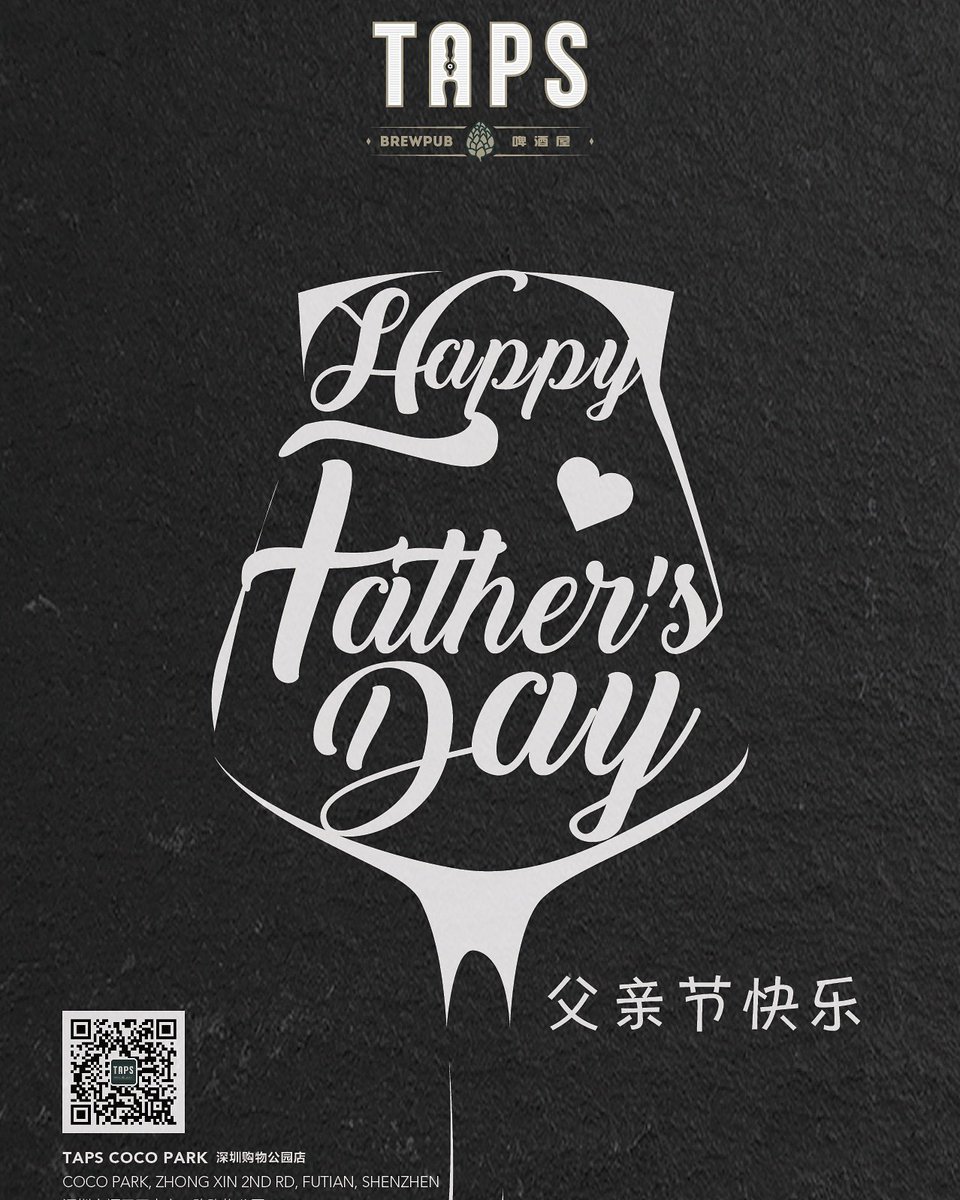 TAPSbrewpub's tweet photo. Happy father's day! 🍺
·
·
#fathersday #father #fathersday2017 #brewpub #tapsbrewpubshenzhen #taps #beers #craftbeersz #craftbeer #shenzhen https://t.co/tsZspVtoTI