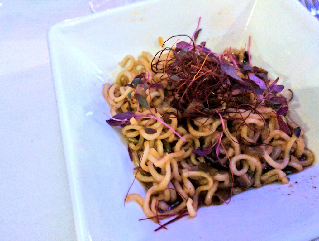 Second course: "Michael Jackson's Hair on Fire" by <a href="/BandtheV/">butcherandthevegan</a> <a href="/PopUpHamilton/">Pop Up Hamilton</a> #HamOnt #Summerof84