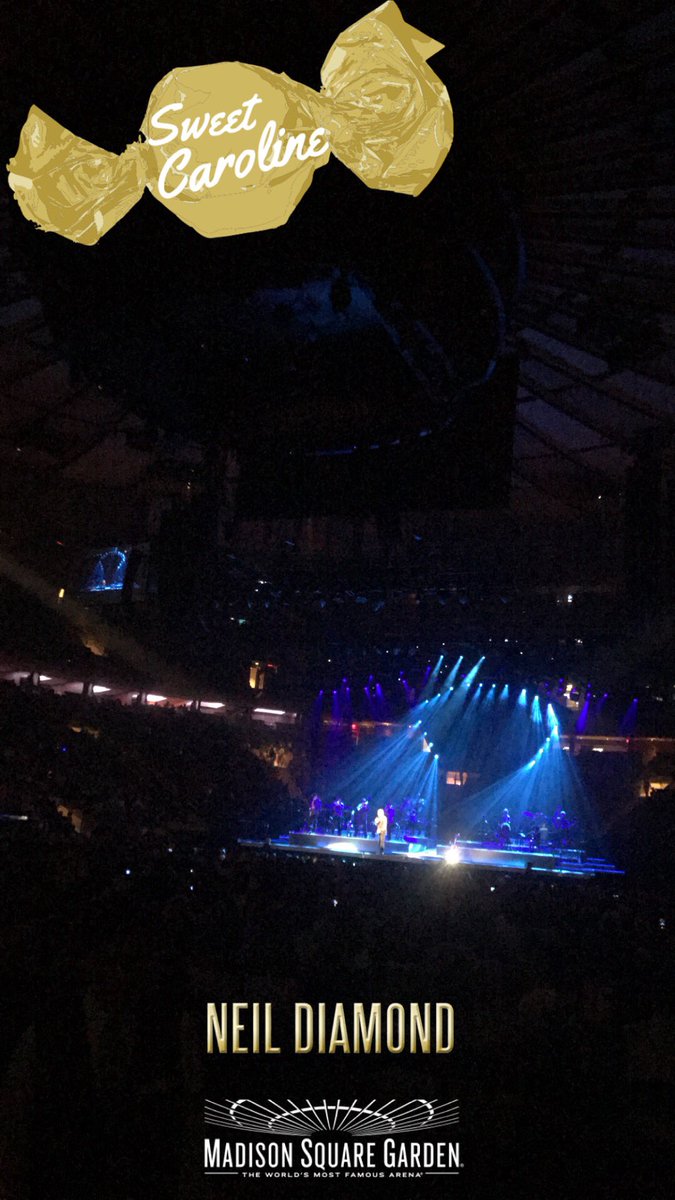 TheGarden's tweet photo. Here for @NeilDiamond tonight? Be sure to use our special Snapchat filter! #NeilDiamondMSG #NeilDiamond50 https://t.co/10wg74MkT5
