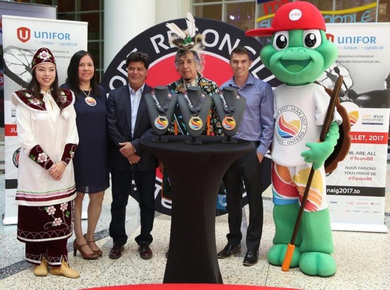Indigenous_Ath's tweet photo. The North America Indigenous Games official medals. #Team88 #naig2017 #empowerouryouth https://t.co/9gAdrgj2r7