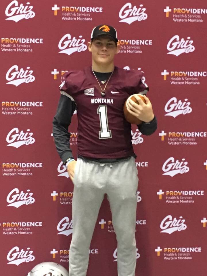 GarrettGraves4's tweet photo. Great weekend of camps at UofM. Excited to announce I have been offered a scholarship to play football for The University of Montana!!!!! https://t.co/Nr9mgdlesE