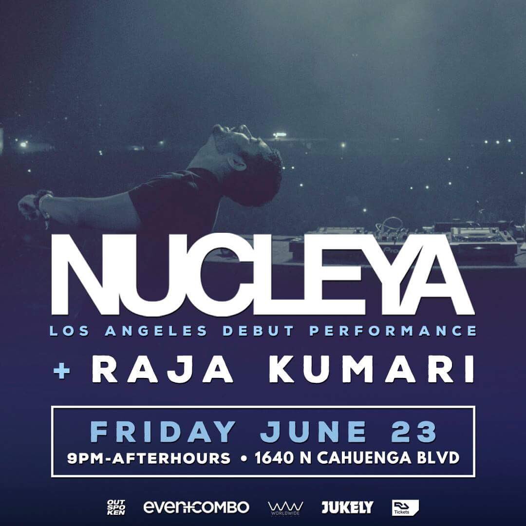 LAoutspoken's tweet photo. Friday, June 23: Nucleya (LA Debut) + Raja Kumari: LIVE at #OutspokenLA. Tickets: https://t.co/kwL0KRGgoY 🎶 https://t.co/xGKE7VX0bg