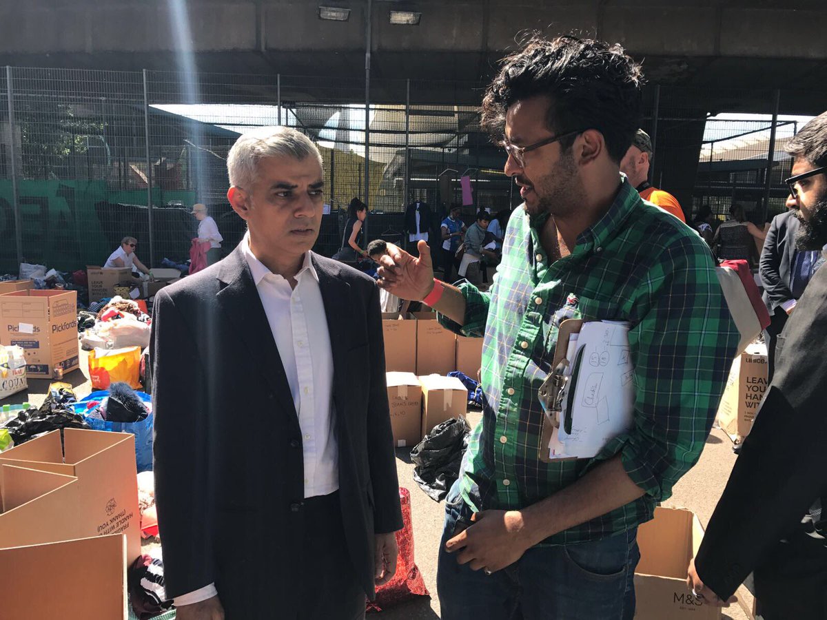 AbrahamSW19's tweet photo. Thank you for your support @SadiqKhan #Glenfellvolunteers #WeProvided #CommunityLove #Co-ordinator #GlenfellTower #Westway #Publicvolunteers https://t.co/qYskxUoysu